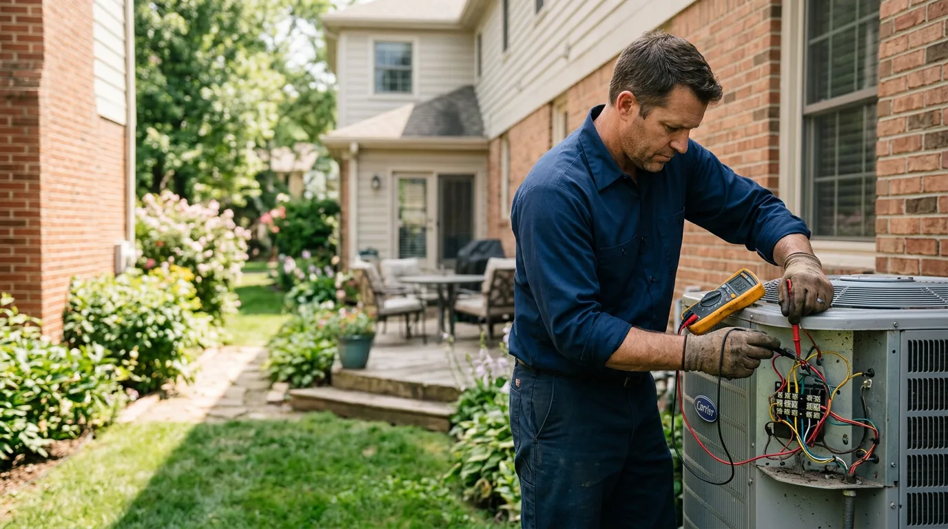 HVAC technician working near Norristown, PA